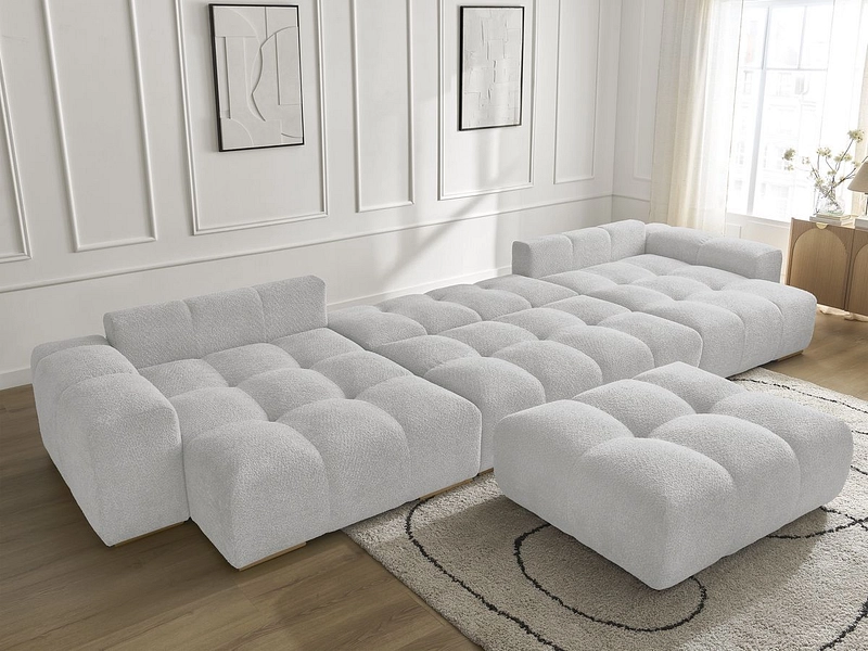 Panorama-Ecksofa mit Hocker BOBOCHIC ANAKIN Panorama-Ecksofa mit Hocker BOBOCHIC ANAKIN