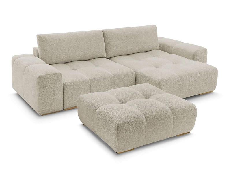 Divano ad angolo con pouf BOBOCHIC ANAKIN Divano ad angolo con pouf BOBOCHIC ANAKIN