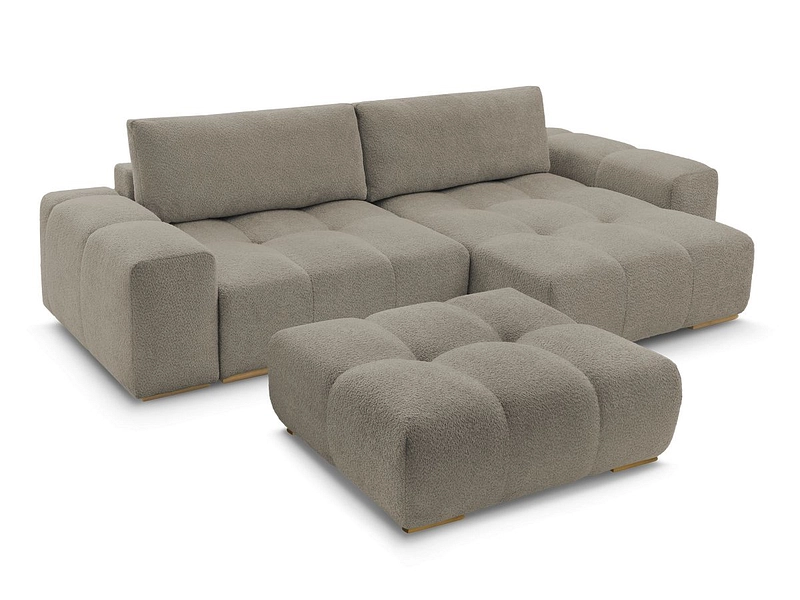 Divano ad angolo con pouf BOBOCHIC ANAKIN Divano ad angolo con pouf BOBOCHIC ANAKIN