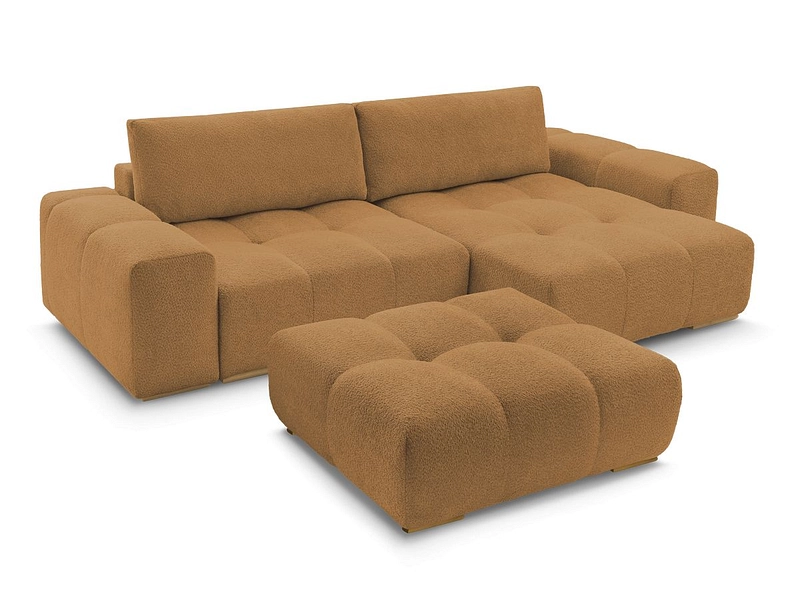 Divano ad angolo con pouf BOBOCHIC ANAKIN Divano ad angolo con pouf BOBOCHIC ANAKIN