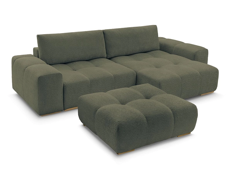 Divano ad angolo con pouf BOBOCHIC ANAKIN Divano ad angolo con pouf BOBOCHIC ANAKIN