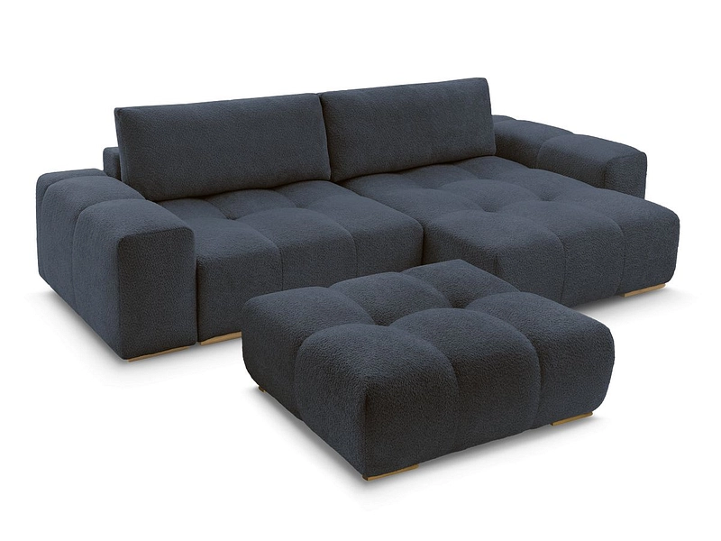 Divano ad angolo con pouf BOBOCHIC ANAKIN