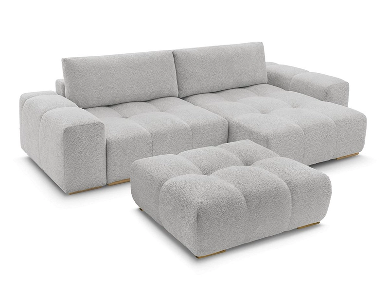 Divano ad angolo con pouf BOBOCHIC ANAKIN Divano ad angolo con pouf BOBOCHIC ANAKIN