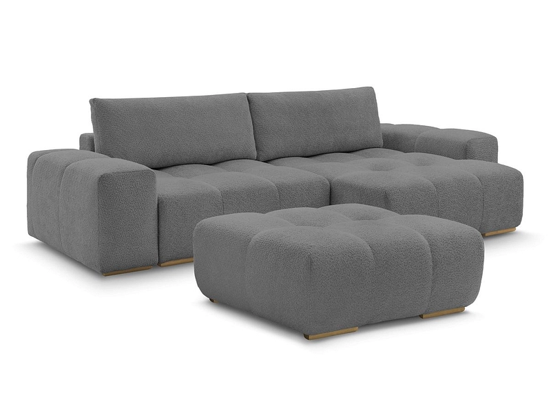 Divano ad angolo con pouf BOBOCHIC ANAKIN Divano ad angolo con pouf BOBOCHIC ANAKIN