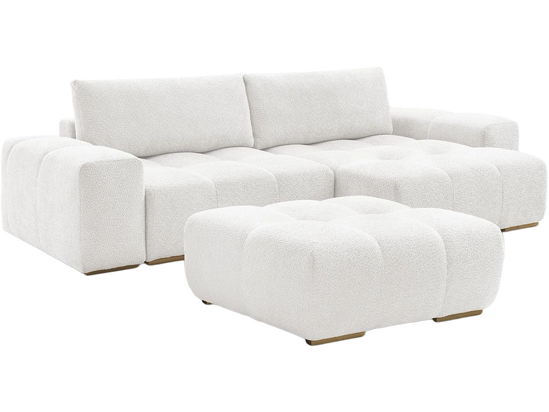 Divano ad angolo con pouf BOBOCHIC ANAKIN Divano ad angolo con pouf BOBOCHIC ANAKIN