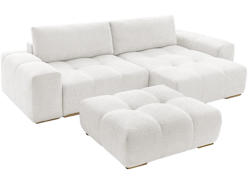 Divano ad angolo con pouf BOBOCHIC ANAKIN Divano ad angolo con pouf BOBOCHIC ANAKIN
