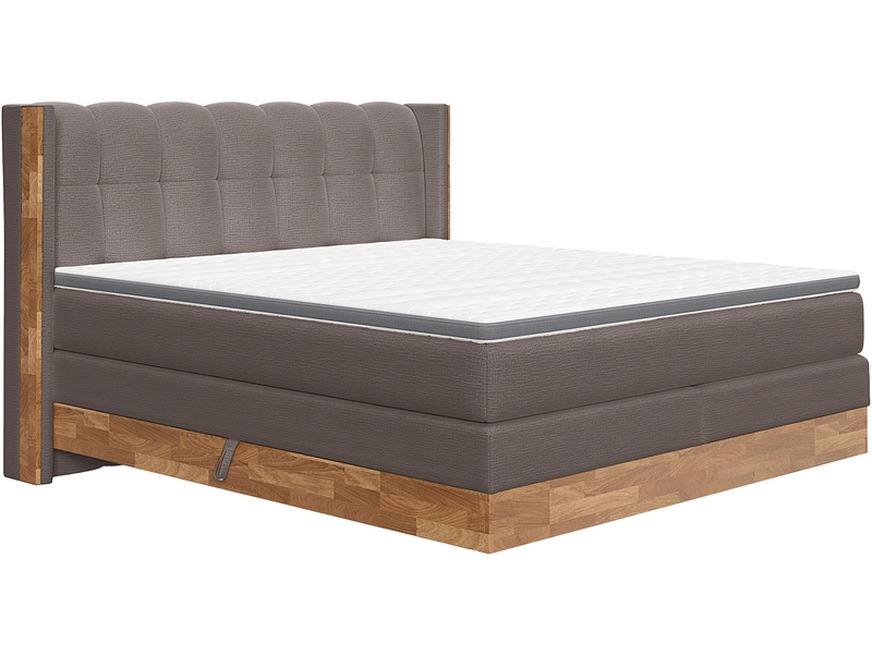 Boxspring MATTERHORN gris foncé Boxspring MATTERHORN gris foncé