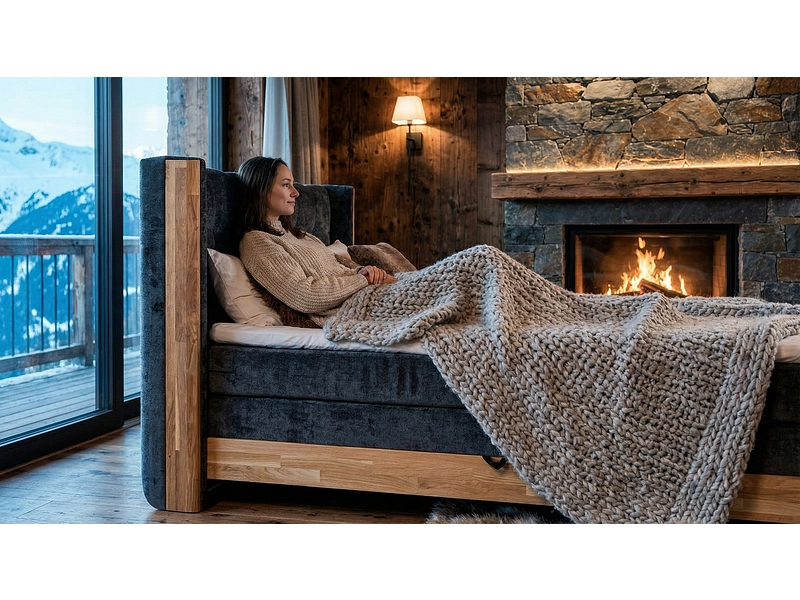 Boxspring MATTERHORN noir