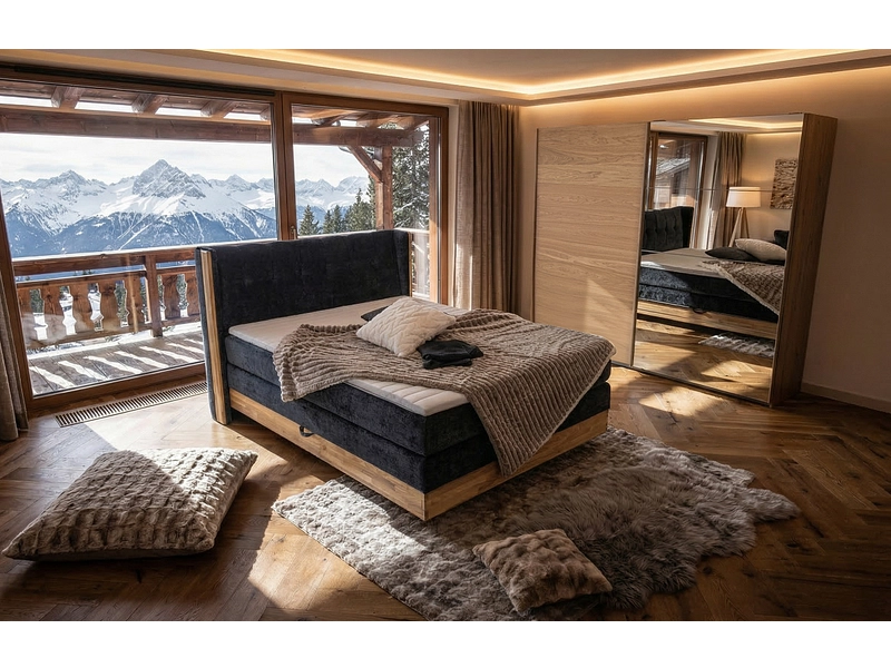 Boxspring MATTERHORN noir Boxspring MATTERHORN noir