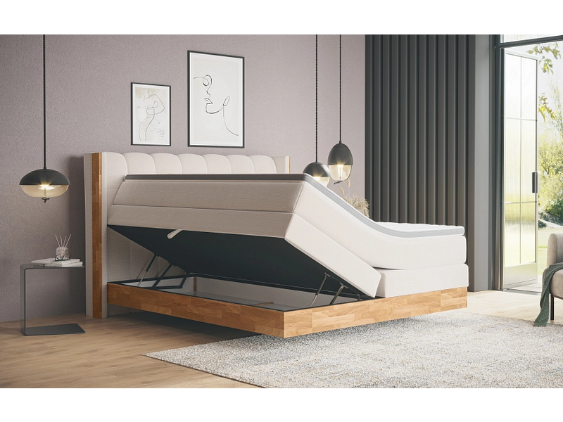 Boxspringbett MATTERHORN beige Boxspringbett MATTERHORN beige