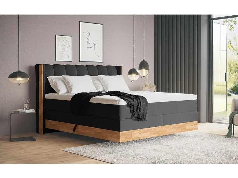 Boxspringbett MATTERHORN schwarz