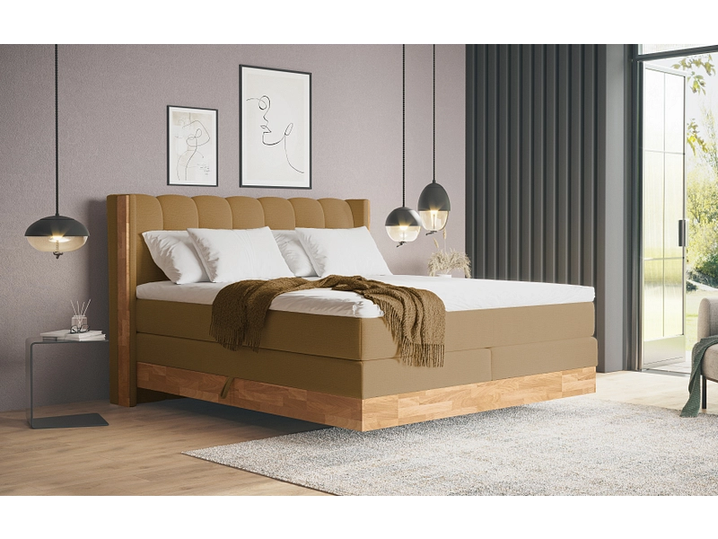 Boxspringbett MATTERHORN braun