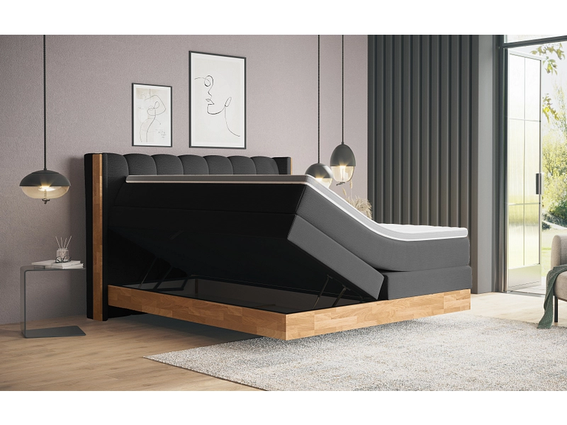 Boxspring MATTERHORN noir Boxspring MATTERHORN noir