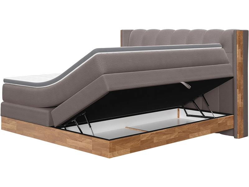 Boxspringbett MATTERHORN dunkelgrau