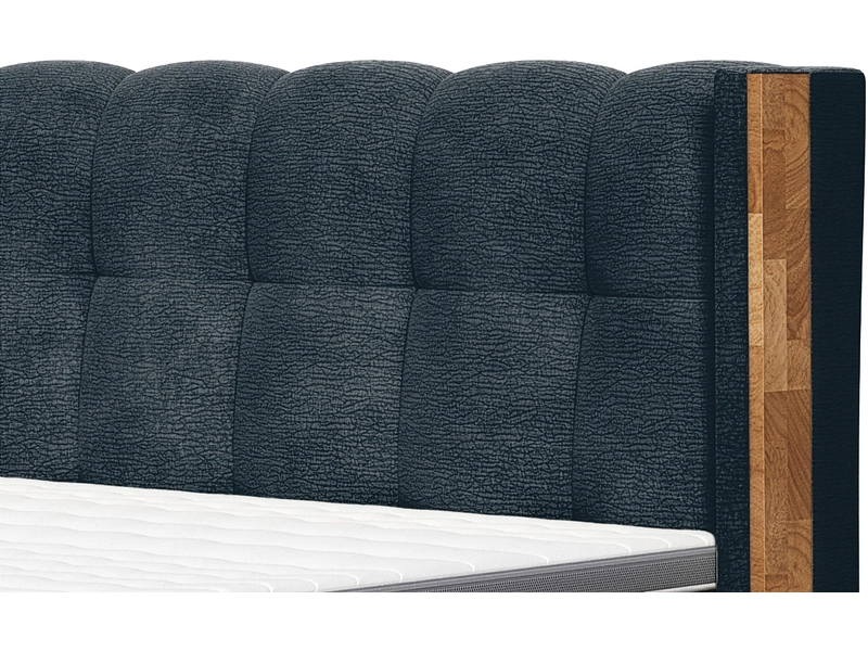 Boxspring MATTERHORN bleu foncé