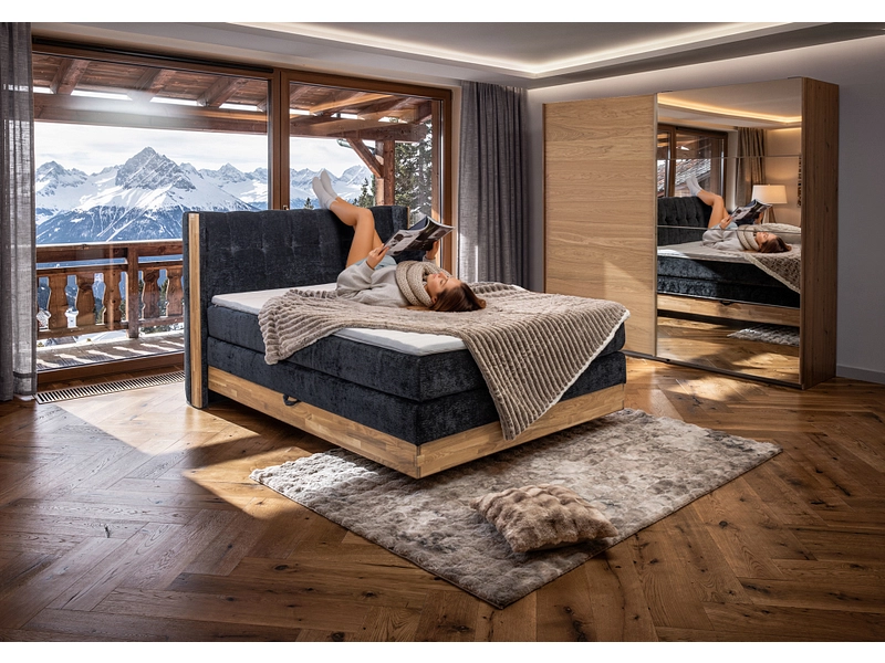 Boxspring MATTERHORN noir Boxspring MATTERHORN noir