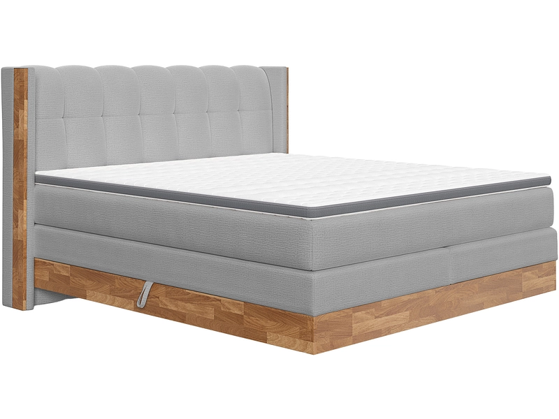 Boxspringbett MATTERHORN hellgrau Boxspringbett MATTERHORN hellgrau