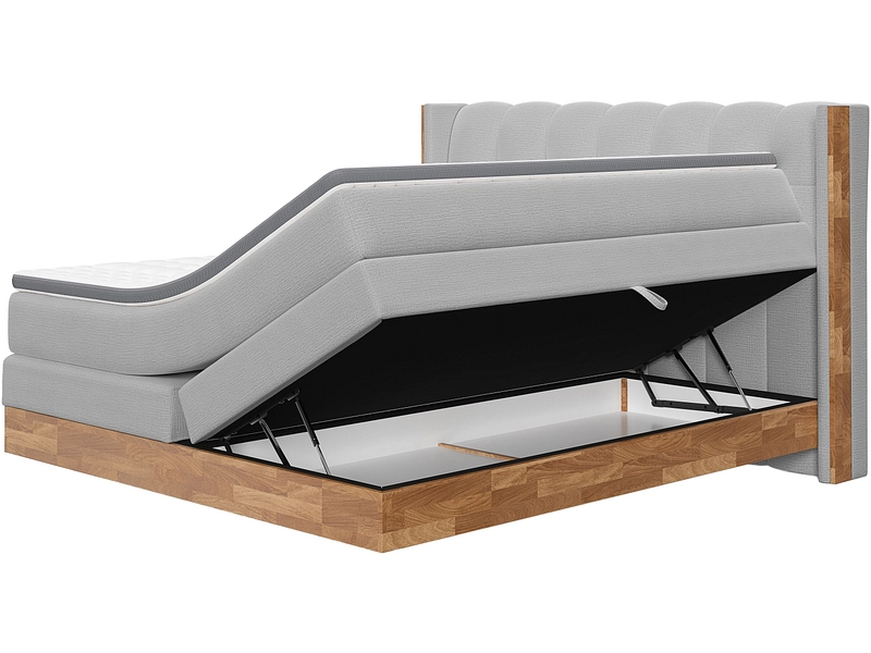 Boxspringbett MATTERHORN hellgrau Boxspringbett MATTERHORN hellgrau