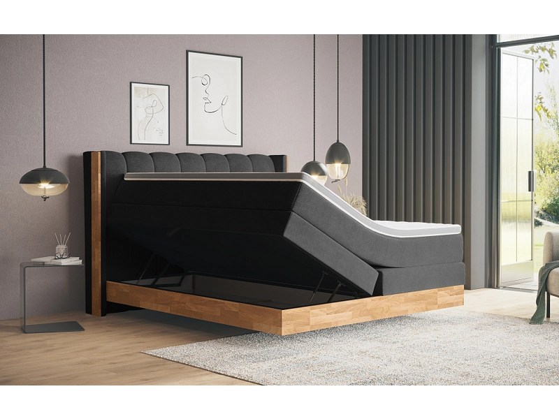 Boxspring MATTERHORN noir Boxspring MATTERHORN noir