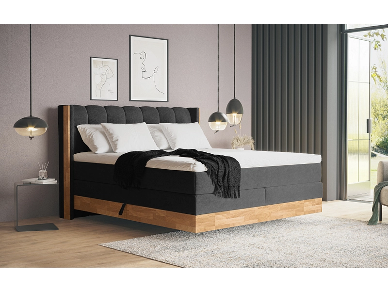 Boxspring MATTERHORN noir Boxspring MATTERHORN noir