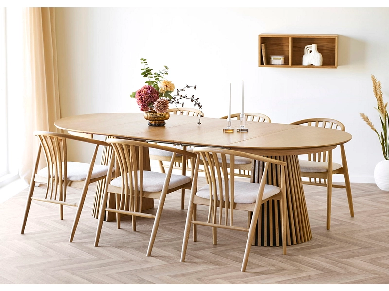 Set table et 6 chaises HOUSE NORDIC OSAKA