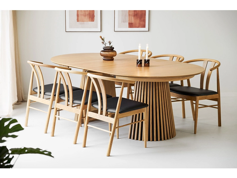 Set table et 6 chaises HOUSE NORDIC OSAKA