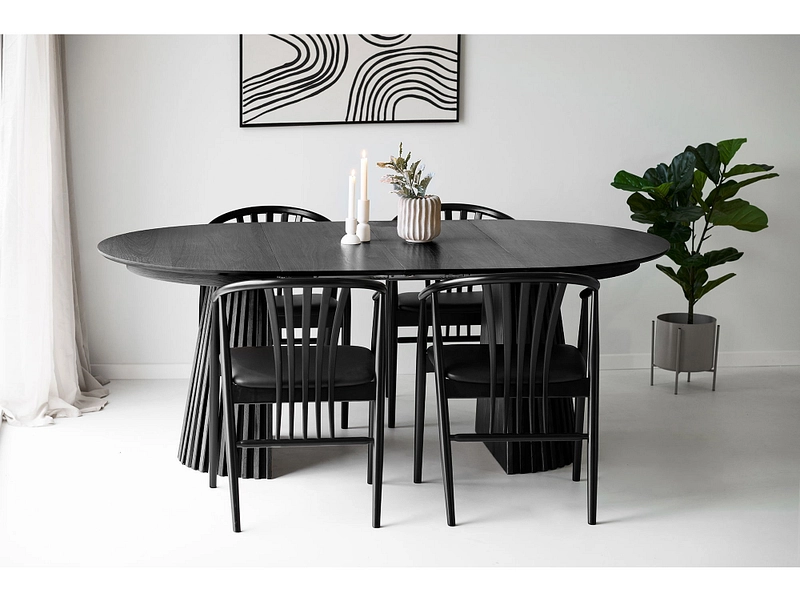 Set table et 4 chaises HOUSE NORDIC OSAKA
