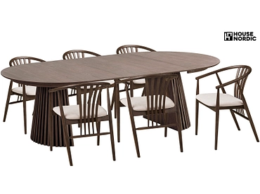 Set table et 6 chaises HOUSE NORDIC OSAKA