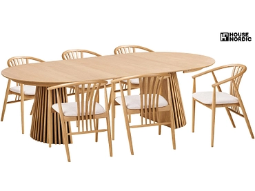 Set table et 6 chaises HOUSE NORDIC OSAKA