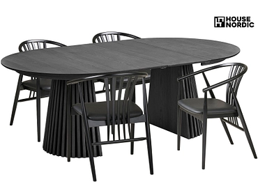 Set table et 4 chaises HOUSE NORDIC OSAKA