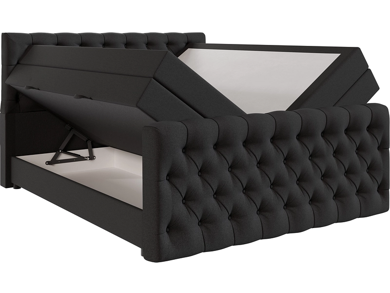 Boxspringbett KINGDOM anthrazit