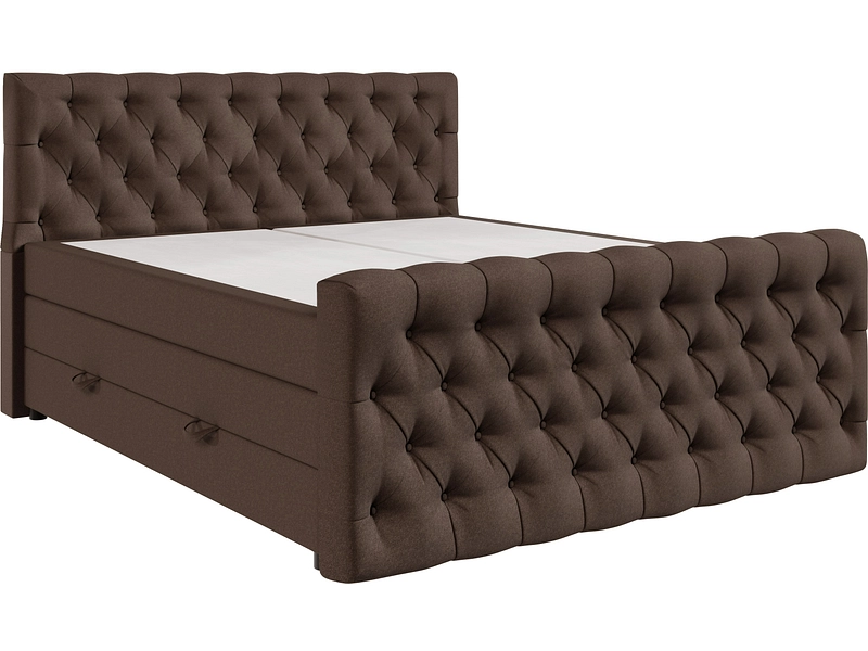 Boxspringbett KINGDOM braun