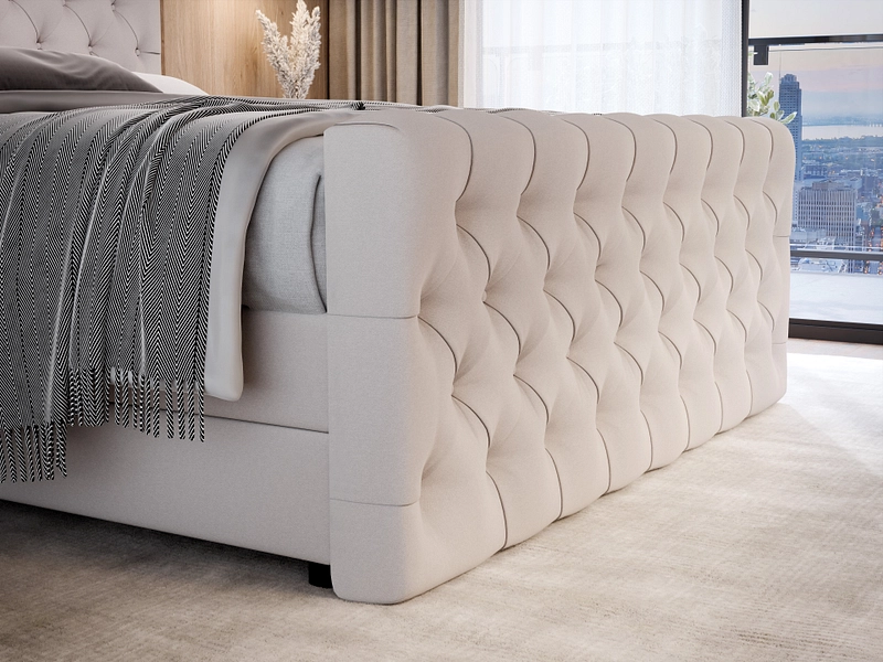 Boxspringbett KINGDOM beige