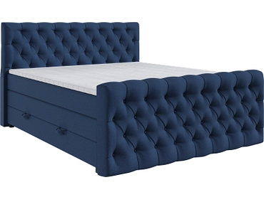 Boxspringbett KINGDOM dunkelblau