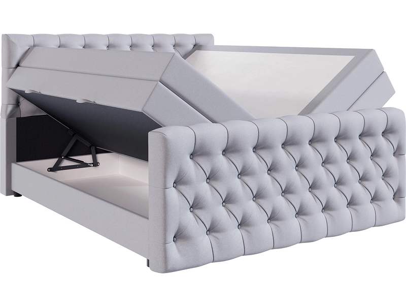 Boxspringbett KINGDOM grau