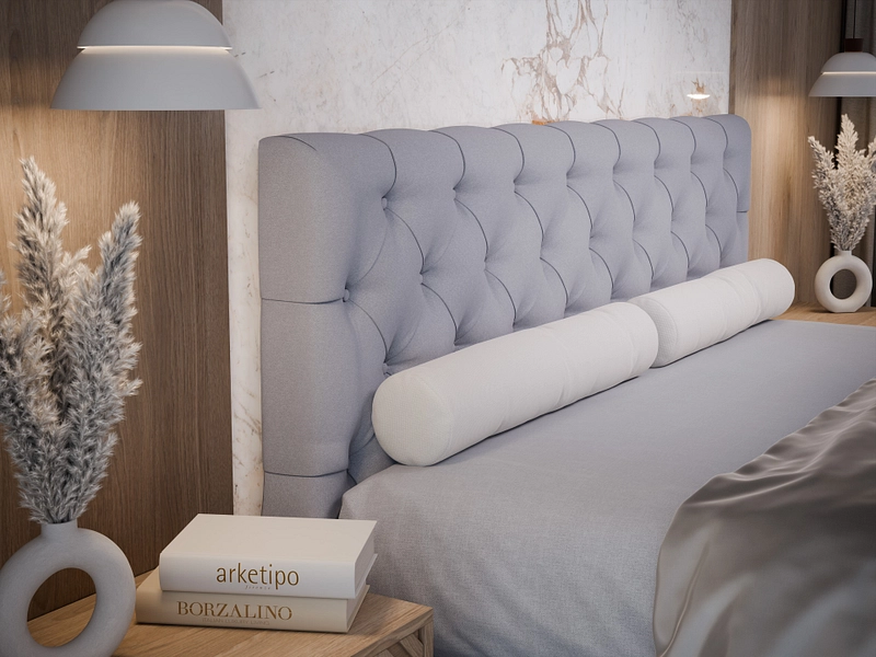 Boxspringbett KINGDOM grau