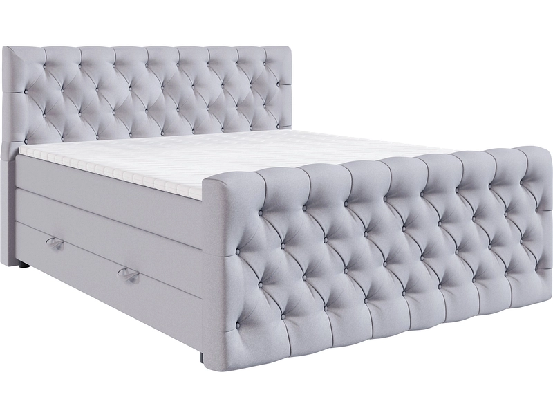 Boxspringbett KINGDOM grau Boxspringbett KINGDOM grau