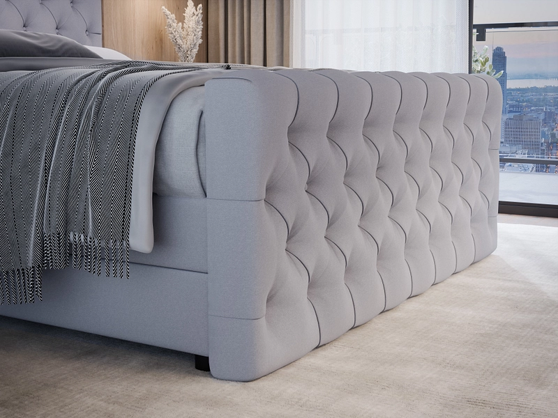 Boxspringbett KINGDOM grau Boxspringbett KINGDOM grau