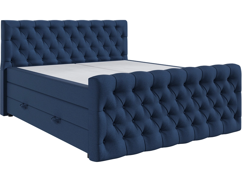 Boxspringbett KINGDOM dunkelblau Boxspringbett KINGDOM dunkelblau