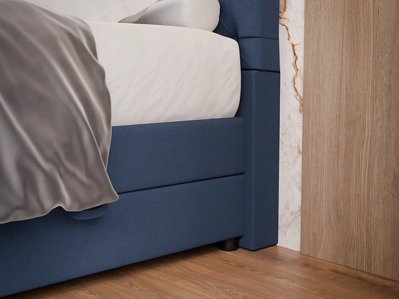 Boxspringbett KINGDOM dunkelblau Boxspringbett KINGDOM dunkelblau