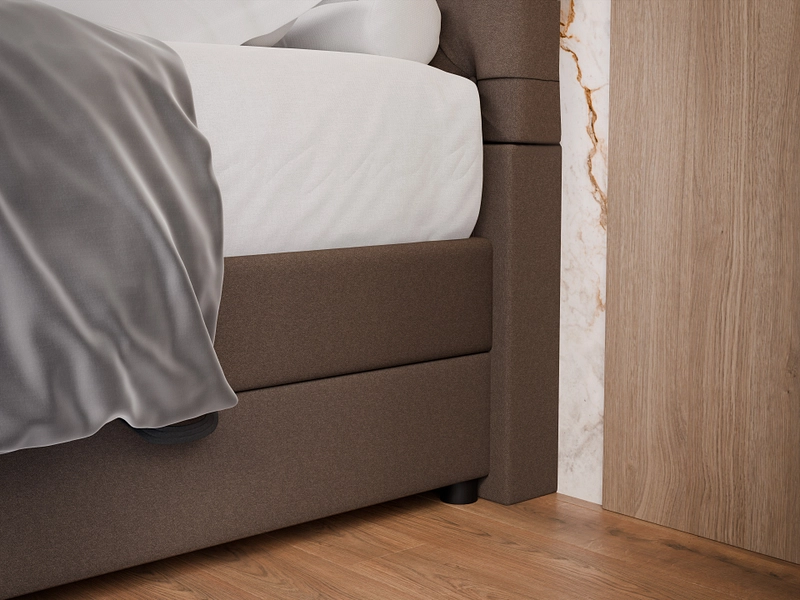 Boxspringbett KINGDOM braun