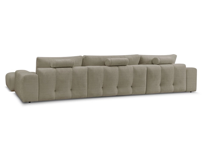 Canapé d'angle panoramique avec pouf BOBOCHIC ANAKIN