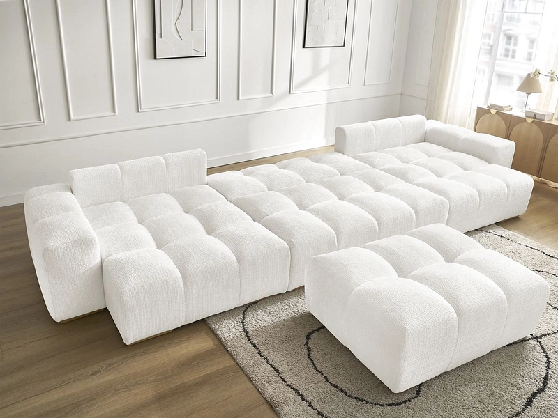 Panorama-Ecksofa mit Hocker BOBOCHIC ANAKIN Panorama-Ecksofa mit Hocker BOBOCHIC ANAKIN