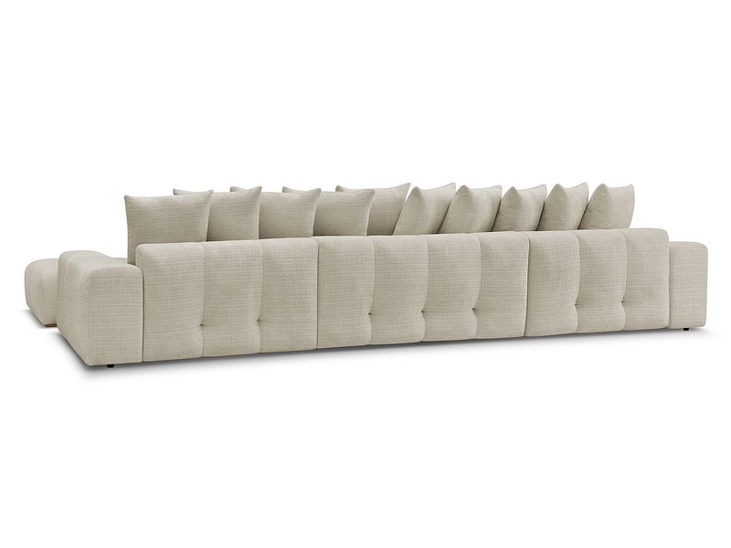 Divano ad angolo panoramico con pouf BOBOCHIC ANAKIN