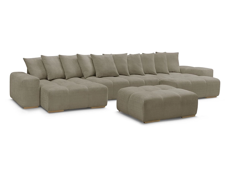 Panorama-Ecksofa mit Hocker BOBOCHIC ANAKIN Panorama-Ecksofa mit Hocker BOBOCHIC ANAKIN