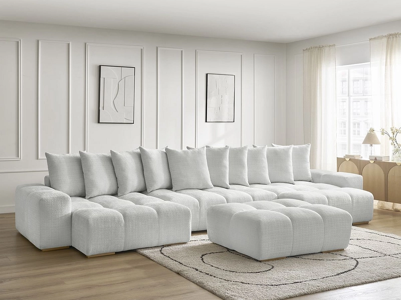 Panorama-Ecksofa mit Hocker BOBOCHIC ANAKIN Panorama-Ecksofa mit Hocker BOBOCHIC ANAKIN
