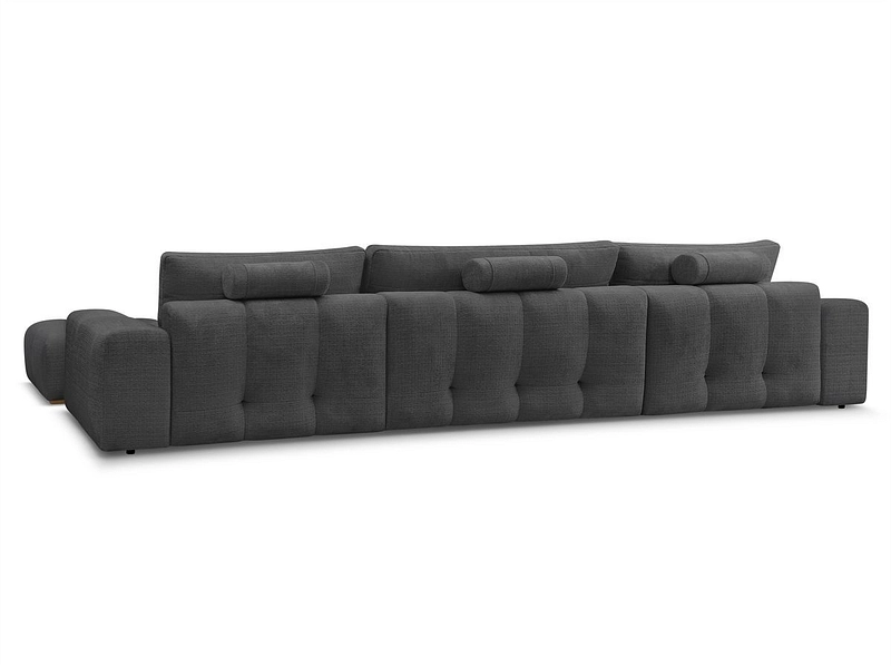 Divano ad angolo panoramico con pouf BOBOCHIC ANAKIN Divano ad angolo panoramico con pouf BOBOCHIC ANAKIN