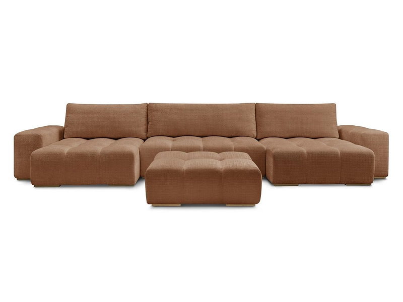Divano ad angolo panoramico con pouf BOBOCHIC ANAKIN Divano ad angolo panoramico con pouf BOBOCHIC ANAKIN
