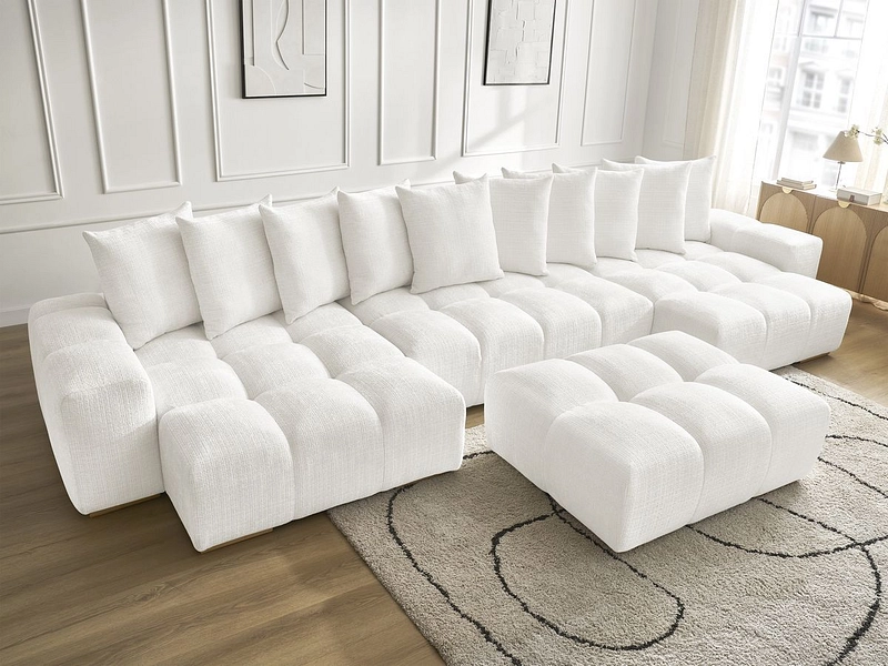 Panorama-Ecksofa mit Hocker BOBOCHIC ANAKIN Panorama-Ecksofa mit Hocker BOBOCHIC ANAKIN