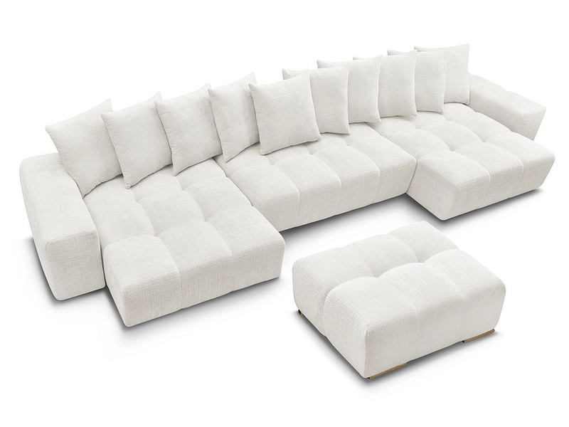 Panorama-Ecksofa mit Hocker BOBOCHIC ANAKIN Panorama-Ecksofa mit Hocker BOBOCHIC ANAKIN